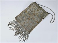Vintage French Steel Beaded Handbag