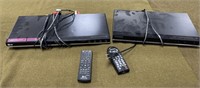 2 DVD Players w/ Remotes