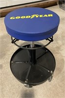 Rolling Good Year Shop Stool w/Tray.  NO SHIPPING