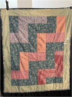 Very nice patch quilt 38 x 38? wide by 46 inches