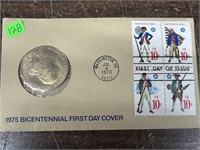 1975 BICENTENNIAL FIRST DAY COVER MEDAL+