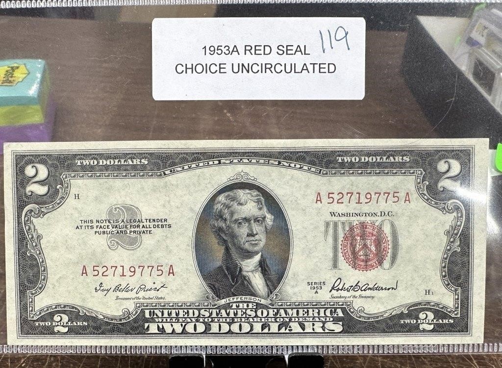 1953-A RED SEAL CURRENCY NOTE