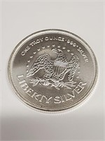 1 Troy Ounce Liberty Silver Round