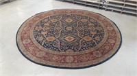8' Hand Knotted Wool Area Rug