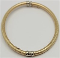 2 tone10kt gold bracelet 8.03g