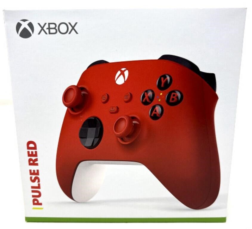 Xbox Pulse Red Wireless Controller * Open Box