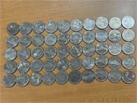 50- Cdn Nickle Dollars - Face Value $50