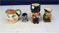 (3) Hand Painted Ceramic Mugs & More