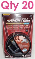 Qty 20-Monster Right Angle 2M HDMI Cables