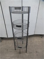4 TIER METAL ROUND WIRE DRY DISPLAY RACK / STAND