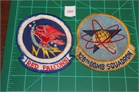 Red Falcons; 328th BS (2 Patches)  USAF Military P