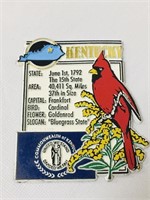 Kentucky Bluegrass State Souvenir Fridge Magnet