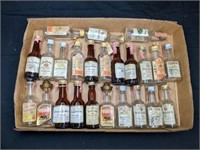 Group of Vintage Mini Liquor Bottles