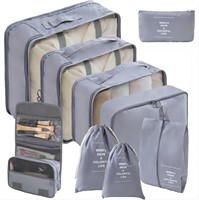 WF386  Cshidworld Packing Cubes Set, Gray