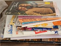 Group of crafting, painting, knitting books