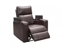 Abbyson Mason Brown PWR Recliner w/ADJ Head Rest