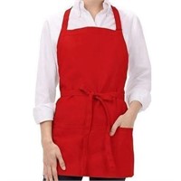 Chef's Cooking Apron - Red