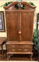 2-Drawer Media Armoire with Ball & Claw Feet