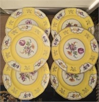 Richard Kampf Czechoslovakia gilded floral plates