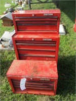 1558) Craftsman toolbox set w/ misc tools