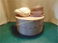 Large Hat Box and Hats