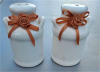 Vintage Salt and Pepper Shakers old milk cans