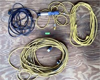 Extension cords with shop light