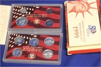 A 1999 US Mint Silver Proof Set