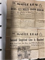 THE MAPLE LEAF FOREVER NEWSPAPER, 1945