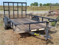 2016 Big Tex 355A trailer with ramp gate.