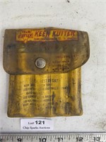 Vintage Keen Kutter Drill Bit Pouch & Bits