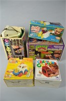 5pc Vtg Toy Lot in Box w/ Creepy Crawlers