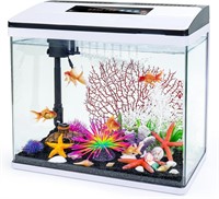 10gal  7 Color LED Glass Aquarium Starter Kit
