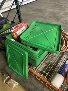 (3) Recycling Totes w/ Lids