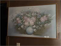 PAINTING  VASE OF FLOWERS BY