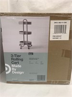 (2x bid) Made By Design 3 Tier Rolling Cart