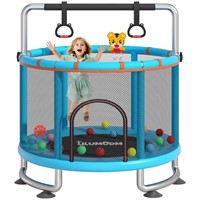 55" Toddler Trampoline for Kids,LILUMUDM 4.6FT Ind