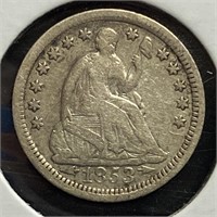 1853 Seated Liberty Half Dime (EF45)