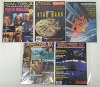 Lot of 5 Star Trek & Star Wars Magazines
