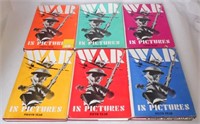 Scarce The War in Pictures Set with Dust Jackets