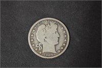 1906-O Barber Half -90% Silver Bullion Coin