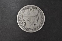 1908-D Barber Half -90% Silver Bullion Coin