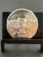 Owl 2 Oz Silver Round