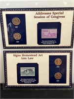1967–1970 Lincoln Penny & Stamp Collection