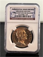 Abraham Lincoln Bronze NGC BU