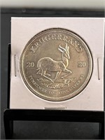 Krugerrand 1 Oz Silver Round