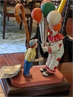 RON LEE PORCELAIN CLOWN FIGURINE