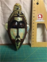 Wood mask bedazzled