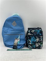 NEW Lot of 2- Backpack & Lunchbox