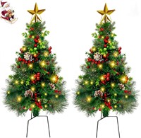 2.7FT Outdoor Christmas Tree Pre-Lit Pathway